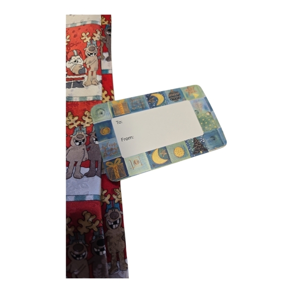 American Greetings Santa Reindeer Football Necktie Tie  2004 - Picture 4 of 7